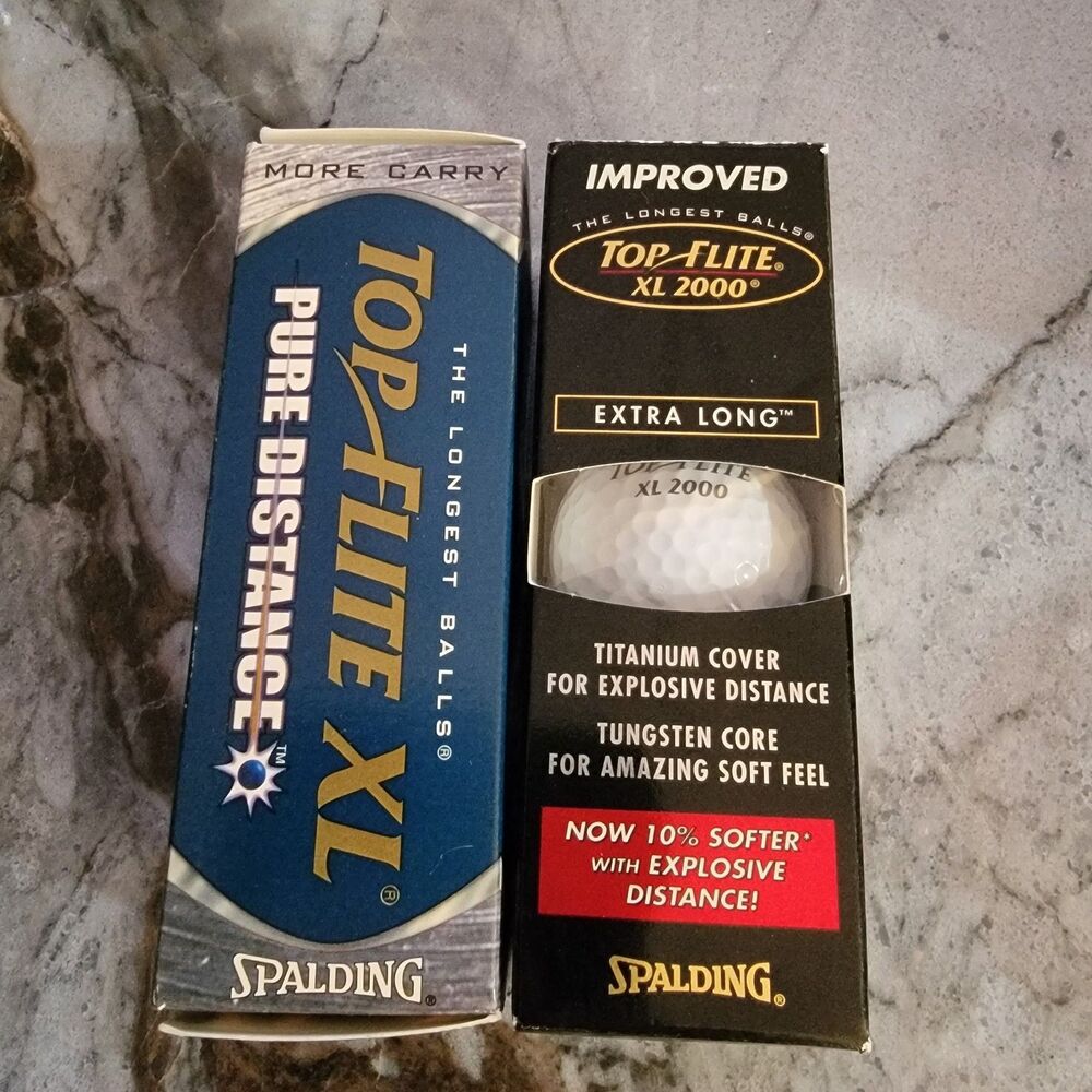 Two Boxes of Spaulding Golf Balls total Six New Golf Balls